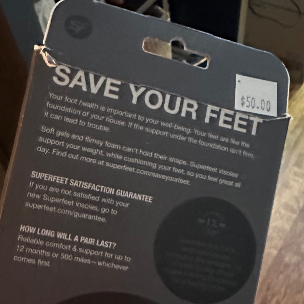 Superfeet Black Insoles - Picture 3 of 5